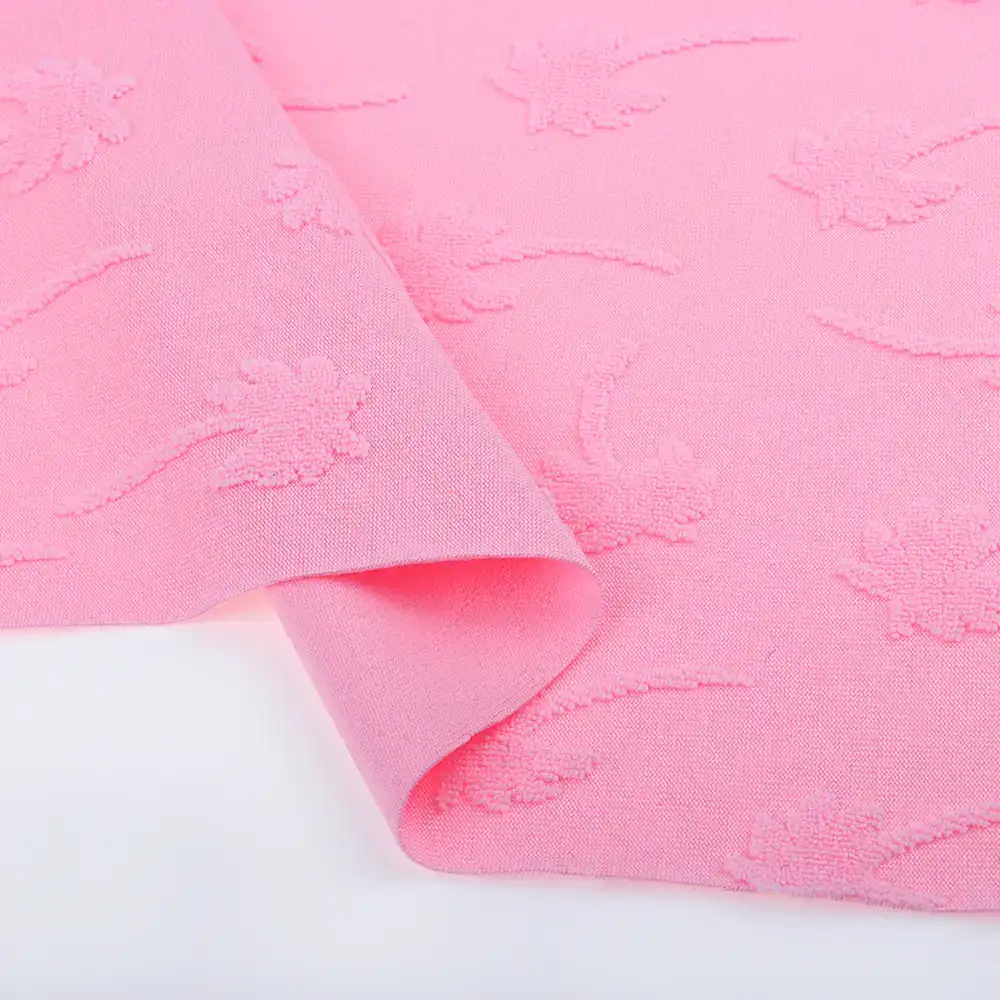 China Fabric for Jogger,Loungewear,Sweatshirt French Terry Knit Fabric Polyester Spandex Pink color buy from China wholesaler bulk order at wholesale price free worldwide shipping Alibaba