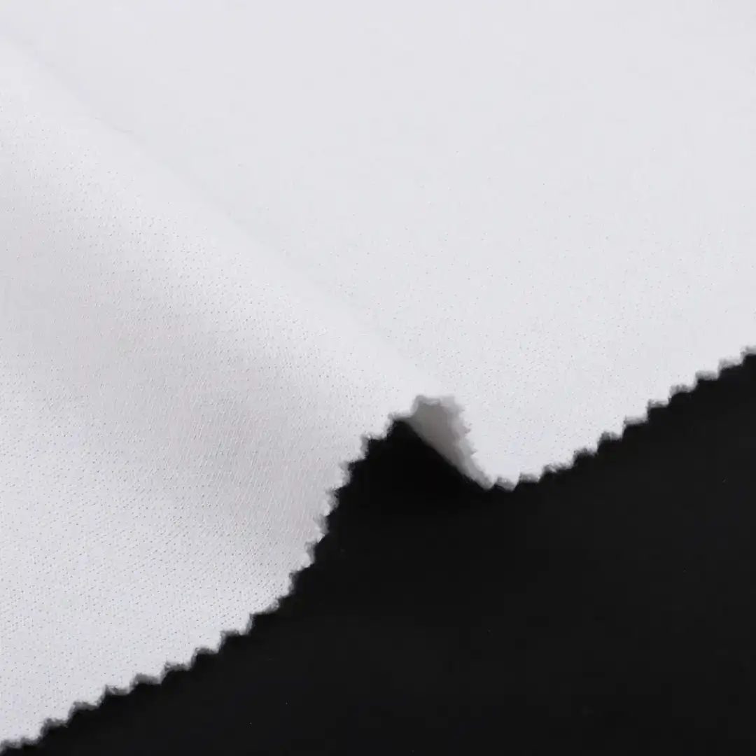 China Fabric for Jogger,Loungewear,Sweatshirt French Terry Knit Fabric Cotton Polyester White color buy from China wholesaler bulk order at wholesale price free worldwide shipping Alibaba