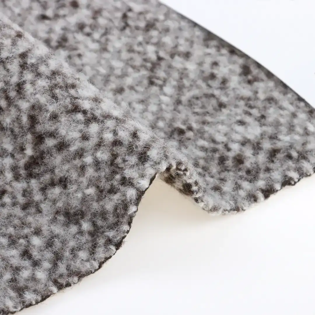 China Fabric for Blazer,Skirt,Hoodie Woolen Tweed Woolen Wool Polyester Brown color buy from China wholesaler bulk order at wholesale price free worldwide shipping Alibaba