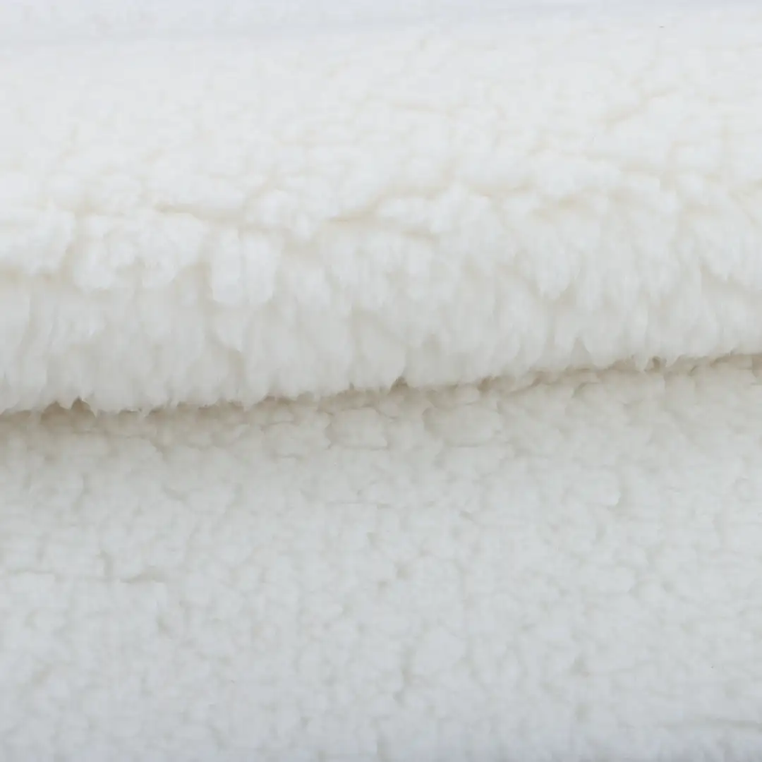 China Fabric for Hoodie,Sweatshirt Fleece Knit Fabric Polyester White color buy from China wholesaler bulk order at wholesale price free worldwide shipping Alibaba