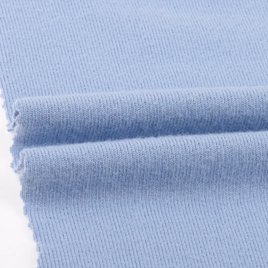 China Fabric for Jogger,Loungewear,Sweatshirt French Terry Knit Fabric Polyester Rayon Spandex Blue color buy from China wholesaler bulk order at wholesale price free worldwide shipping Alibaba