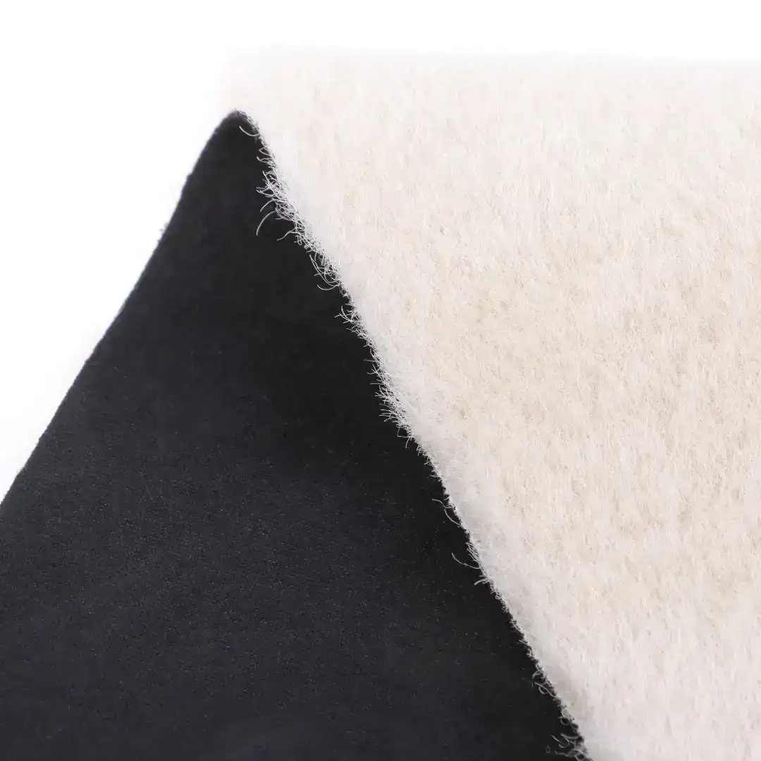 China Fabric for Pants,Suit Trouser,Skirt,Trench Coat,Overcoat,Suit Weft Suede Knit Fabric Polyester Spandex Black color buy from China wholesaler bulk order at wholesale price free worldwide shipping Alibaba