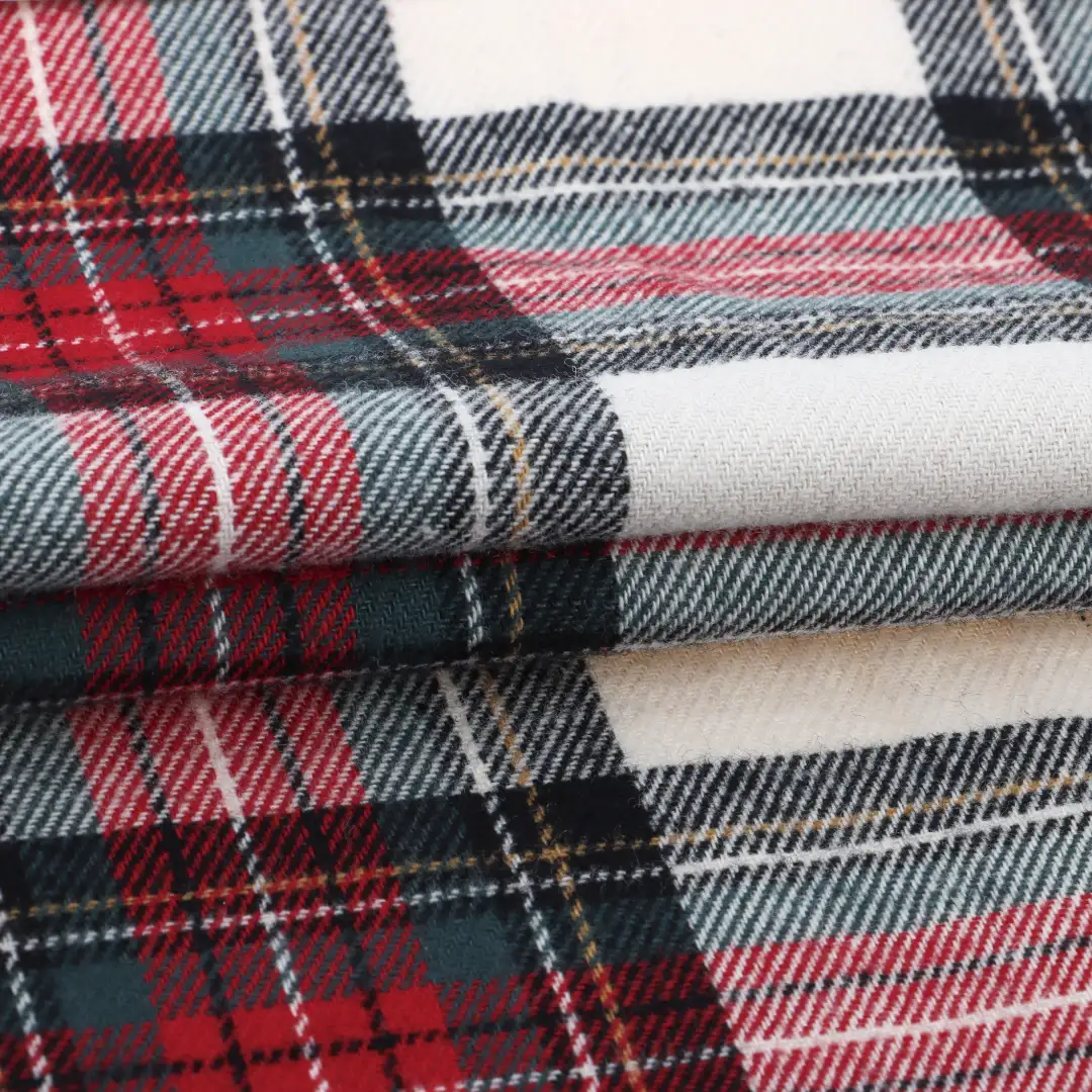 China Fabric for Loungewear Cotton YD Flannel Natural Woven Fabric Cotton YD tartan color buy from China wholesaler bulk order at wholesale price free worldwide shipping Alibaba