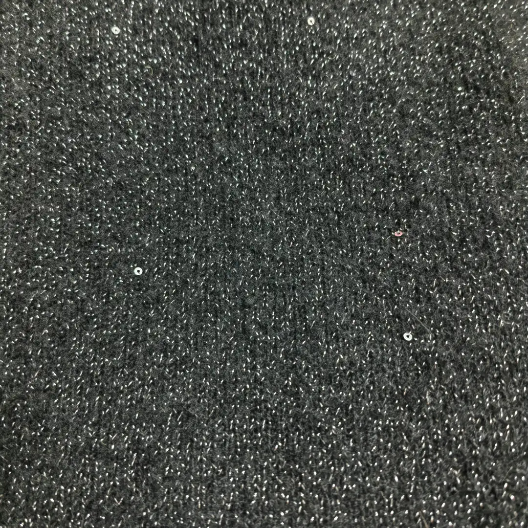 China Yarn for Trench Coat,Round Neck Pullover (Sweater),Crop Top Pullover (Sweater) Mossy Yarn Fancy Yarn Recycled Polyester Polyester Wool Elastane Metallic fiber BLACK+ BLACK LUREX color buy from China wholesaler bulk order at wholesale price free worldwide shipping Alibaba