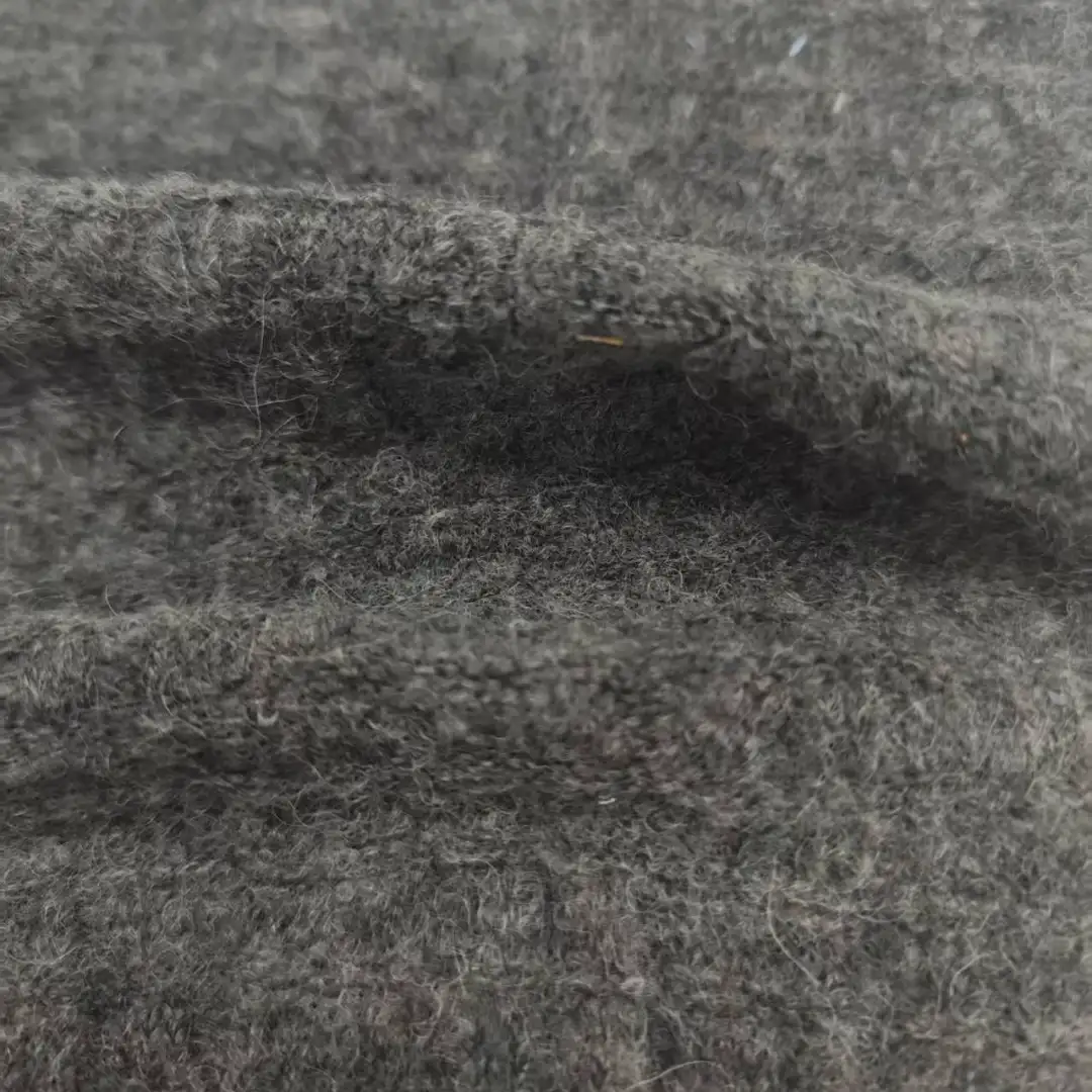 China Yarn for Hoodie,Open Cardigan (Sweater),Round Neck Pullover (Sweater),Kids Crew-Neck Cardigan (Sweater) Mossy Yarn Fancy Yarn Alpaca Wool Nylon Spandex Dark grey color buy from China wholesaler bulk order at wholesale price free worldwide shipping Alibaba