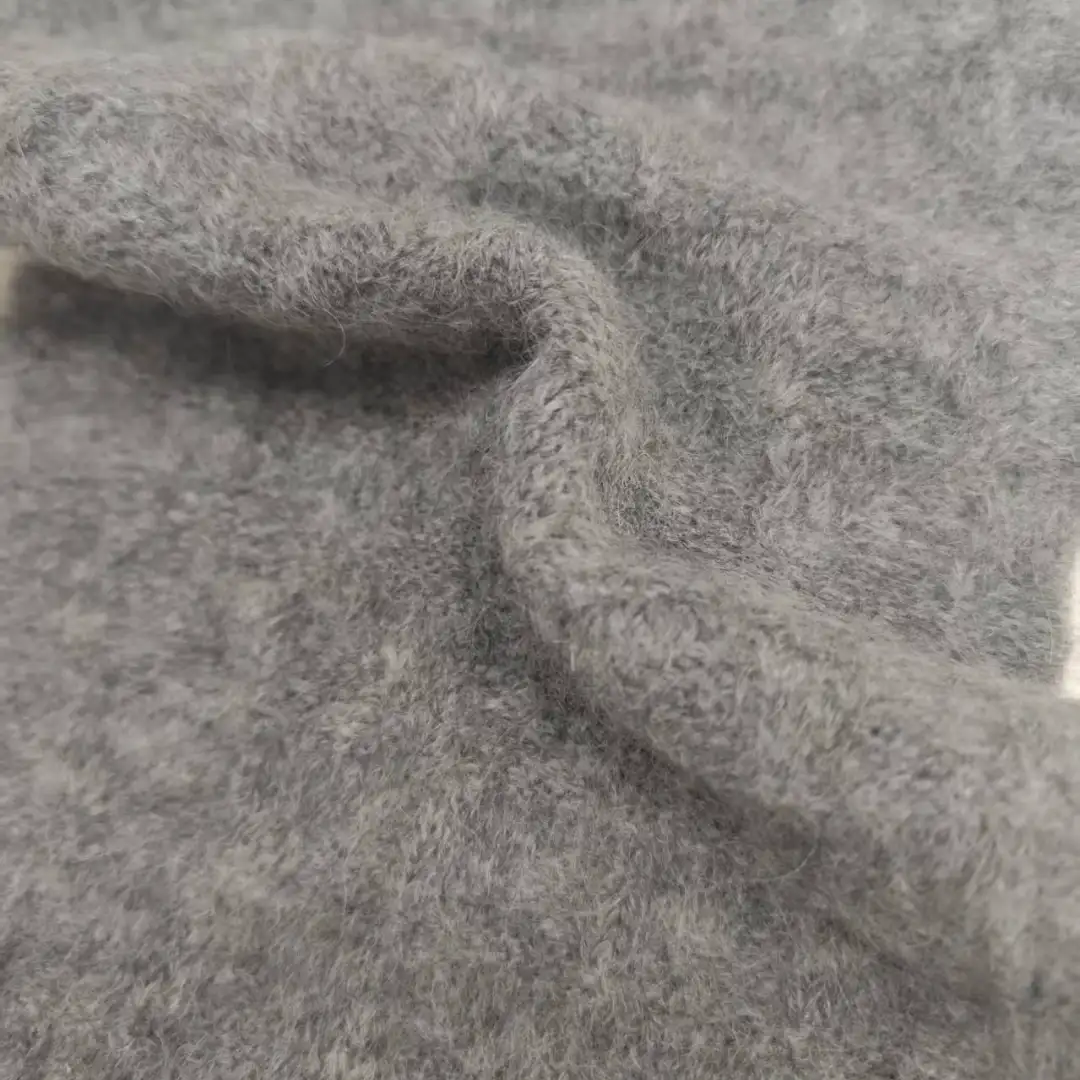 China Yarn for Crop Top,Hoodie,Round Neck Pullover (Sweater),Crop Top Pullover (Sweater),Kids Crew-Neck Cardigan (Sweater) Mossy Yarn Fancy Yarn Alpaca Acrylic Nylon Spandex light gray color buy from China wholesaler bulk order at wholesale price free worldwide shipping Alibaba