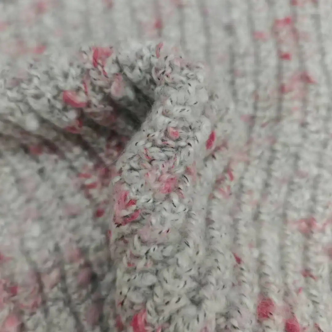 China Yarn for Open Cardigan (Sweater),Half-Zipper Cardigan (Sweater),Shirt Long Sleeve Button (Sweater) Knot Yarn Fancy Yarn Recycled Polyester Acrylic Nylon Wool pink color buy from China wholesaler bulk order at wholesale price free worldwide shipping Alibaba