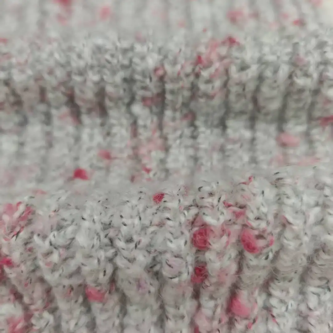 China Yarn for Open Cardigan (Sweater),Half-Zipper Cardigan (Sweater),Shirt Long Sleeve Button (Sweater) Knot Yarn Fancy Yarn Recycled Polyester Acrylic Nylon Wool pink color buy from China wholesaler bulk order at wholesale price free worldwide shipping Alibaba