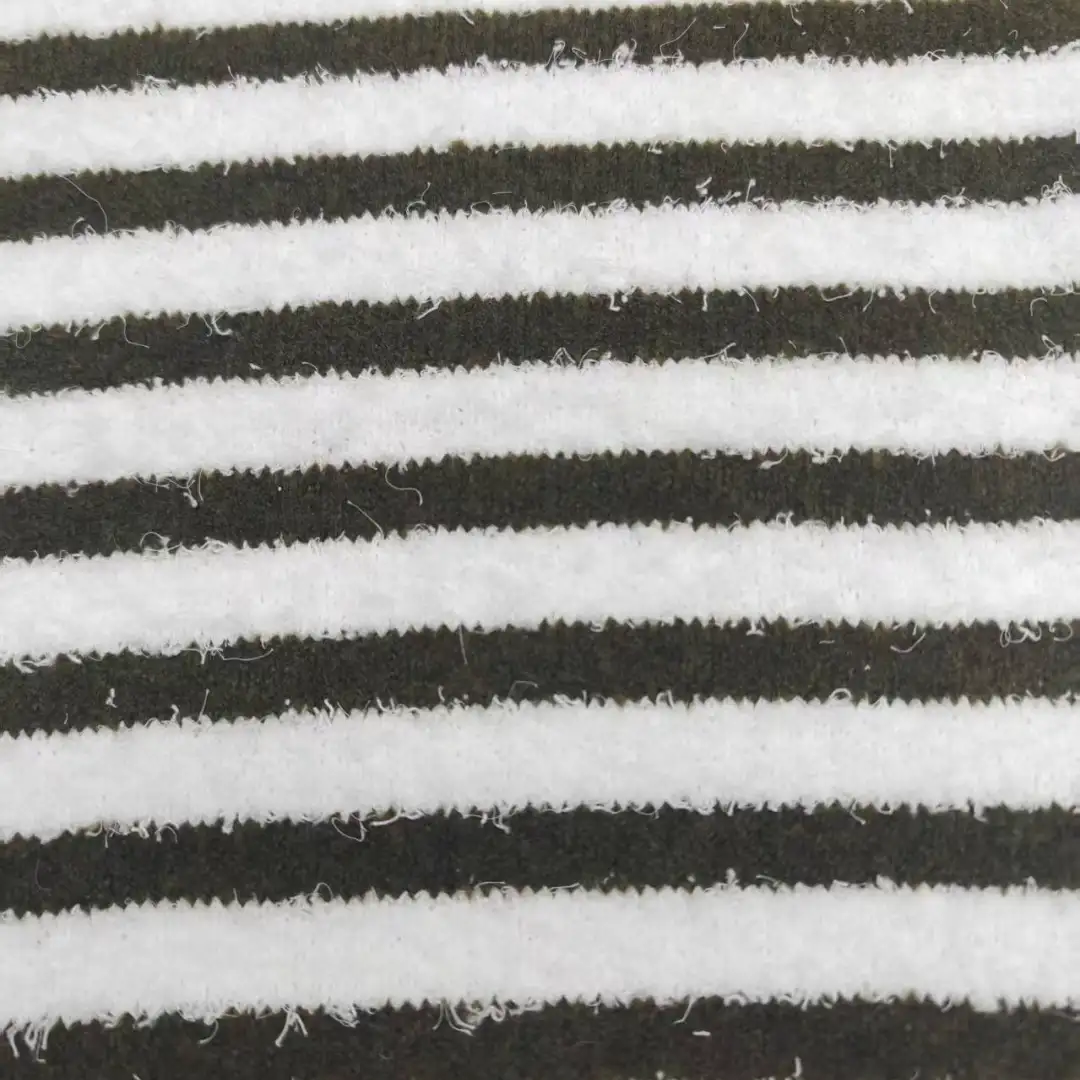 China Yarn for Open Cardigan (Sweater),Full-Zipper Cardigan (Sweater),Half-Zipper Cardigan (Sweater),Shirt Long Sleeve Zipper (Sweater) Teddy Yarn Fancy Yarn Recycled Polyester Acrylic Wool Spandex blackish green，white color buy from China wholesaler bulk order at wholesale price free worldwide shipping Alibaba