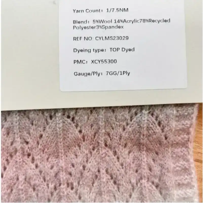 China Yarn for Open Cardigan (Sweater),Full-Zipper Cardigan (Sweater),Half-Zipper Cardigan (Sweater) Mossy Yarn Fancy Yarn Wool Acrylic Recycled Polyester Spandex pink gradient color buy from China wholesaler bulk order at wholesale price free worldwide shipping Alibaba