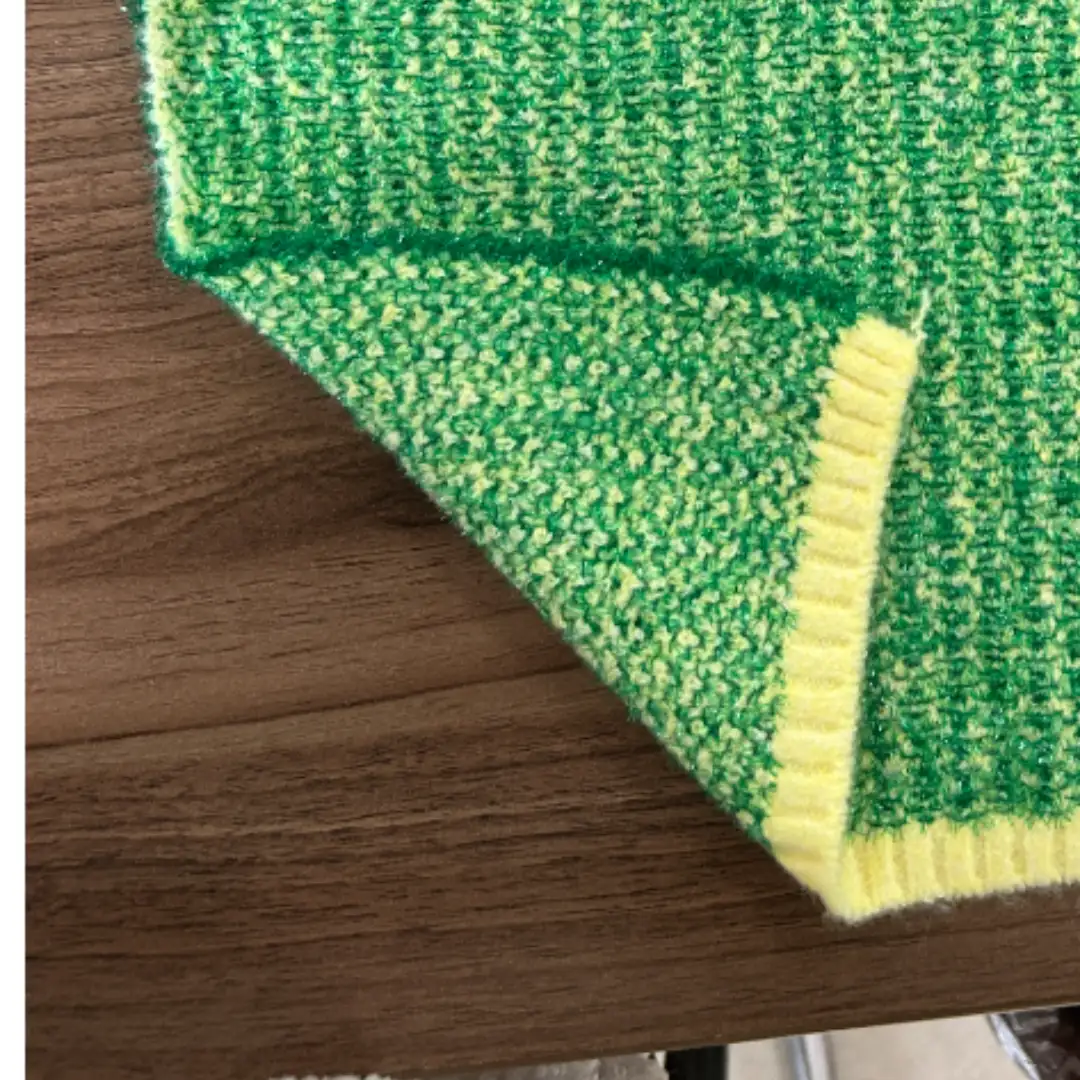 China Yarn for U-Neck Cardigan (Sweater),Girls V-Neck Button Bow Cardigan (Sweater),Womens Ruffle Trims Cardigan (Sweater) Mossy Yarn Fancy Yarn Recycled Polyester Yellow-green color buy from China wholesaler bulk order at wholesale price free worldwide shipping Alibaba