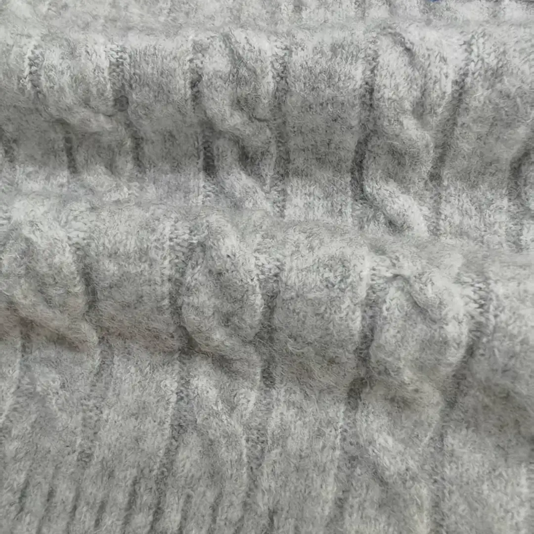 China Yarn for Hoodie,Open Cardigan (Sweater),Round Neck Pullover (Sweater),Crop Top Pullover (Sweater) Mossy Yarn Fancy Yarn Recycled Polyester Acrylic Wool Spandex light gray color buy from China wholesaler bulk order at wholesale price free worldwide shipping Alibaba