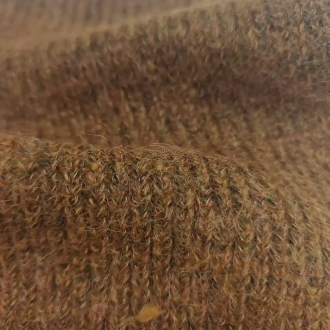 China Yarn for Hoodie,Round Neck Pullover (Sweater),Crop Top Pullover (Sweater) Mossy Yarn Fancy Yarn Nylon Polyester Acrylic Wool rust red color buy from China wholesaler bulk order at wholesale price free worldwide shipping Alibaba