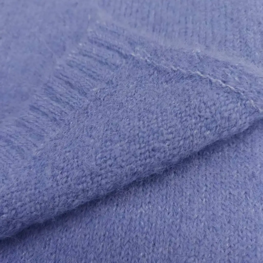 China Yarn for Open Cardigan (Sweater),Full-Zipper Cardigan (Sweater),Half-Zipper Cardigan (Sweater),Shirt Half Sleeve Zipper (Sweater) Mossy Yarn Fancy Yarn Recycled Polyester Nylon Wool Spandex purple color buy from China wholesaler bulk order at wholesale price free worldwide shipping Alibaba