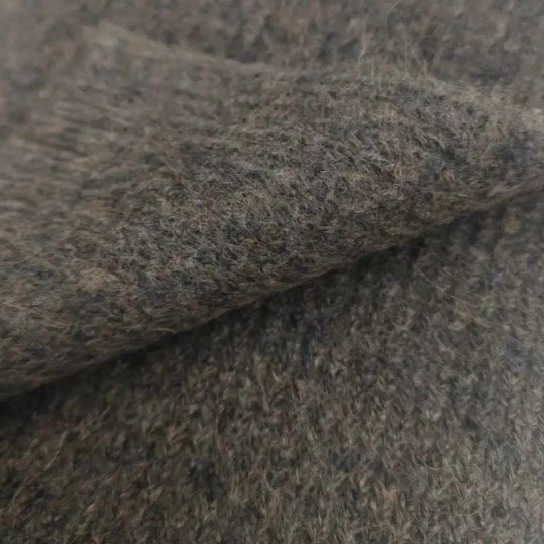 China Yarn for Open Cardigan (Sweater),Full-Zipper Cardigan (Sweater),Half-Zipper Cardigan (Sweater),Shirt Long Sleeve Button (Sweater) Mossy Yarn Fancy Yarn Acrylic Nylon Wool brown green color buy from China wholesaler bulk order at wholesale price free worldwide shipping Alibaba