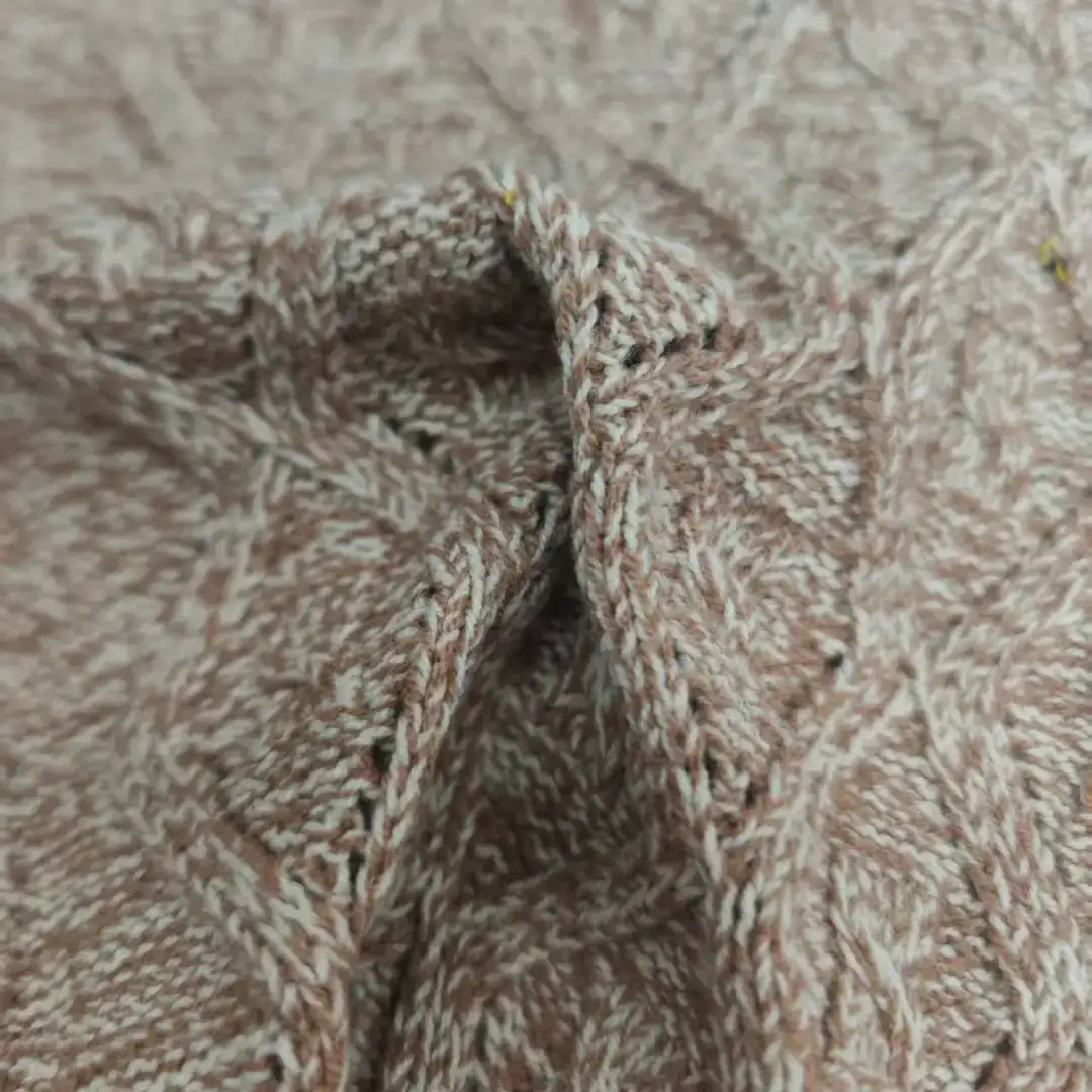 China Yarn for Open Cardigan (Sweater),Full-Zipper Cardigan (Sweater),Half-Zipper Cardigan (Sweater) Ring Spun Regular Yarn Cotton Recycled Polyester Brown color buy from China wholesaler bulk order at wholesale price free worldwide shipping Alibaba