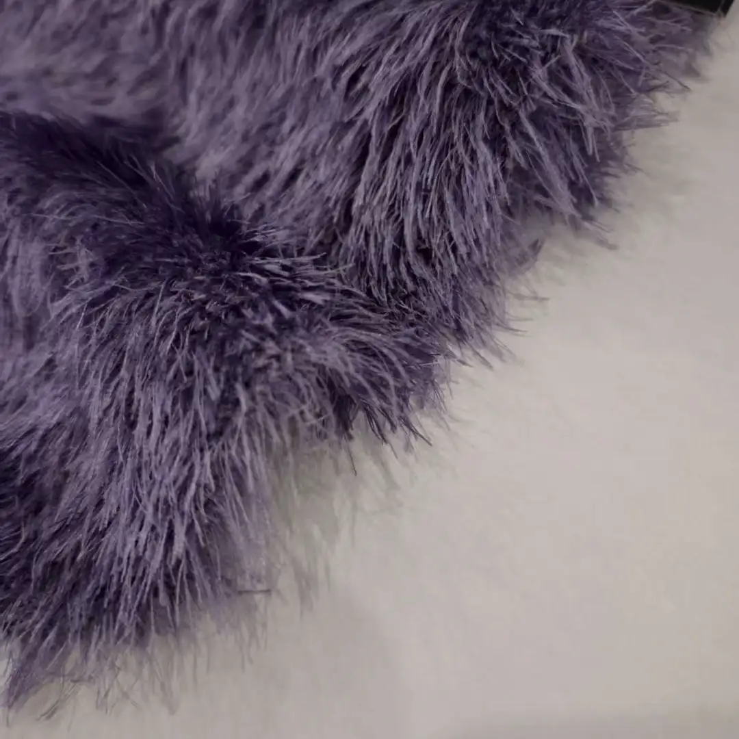 China Yarn for Polo Shirt,Blouse,Pajamas,Kids Crew-Neck Cardigan (Sweater) Feather Yarn Fancy Yarn Rayon Nylon PBT 紫色 color buy from China wholesaler bulk order at wholesale price free worldwide shipping Alibaba