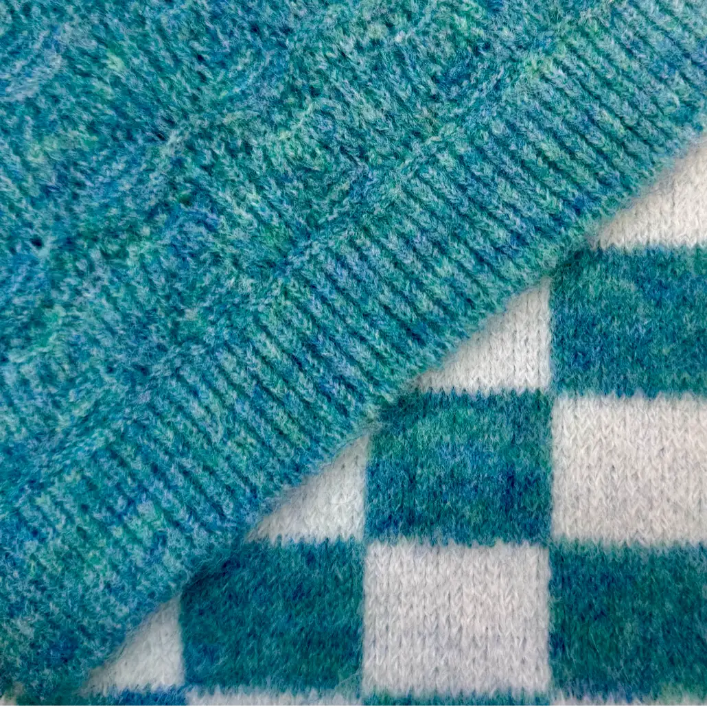 China Yarn for Ladies Vest (Sweater),Open Cardigan (Sweater),Half-Zipper Cardigan (Sweater),Round Neck Pullover (Sweater),Crop Top Pullover (Sweater),Kids Crew-Neck Cardigan (Sweater) Mossy Yarn Fancy Yarn Recycled Polyester Acrylic Nylon Wool Elastane 薄荷绿 color buy from China wholesaler bulk order at wholesale price free worldwide shipping Alibaba