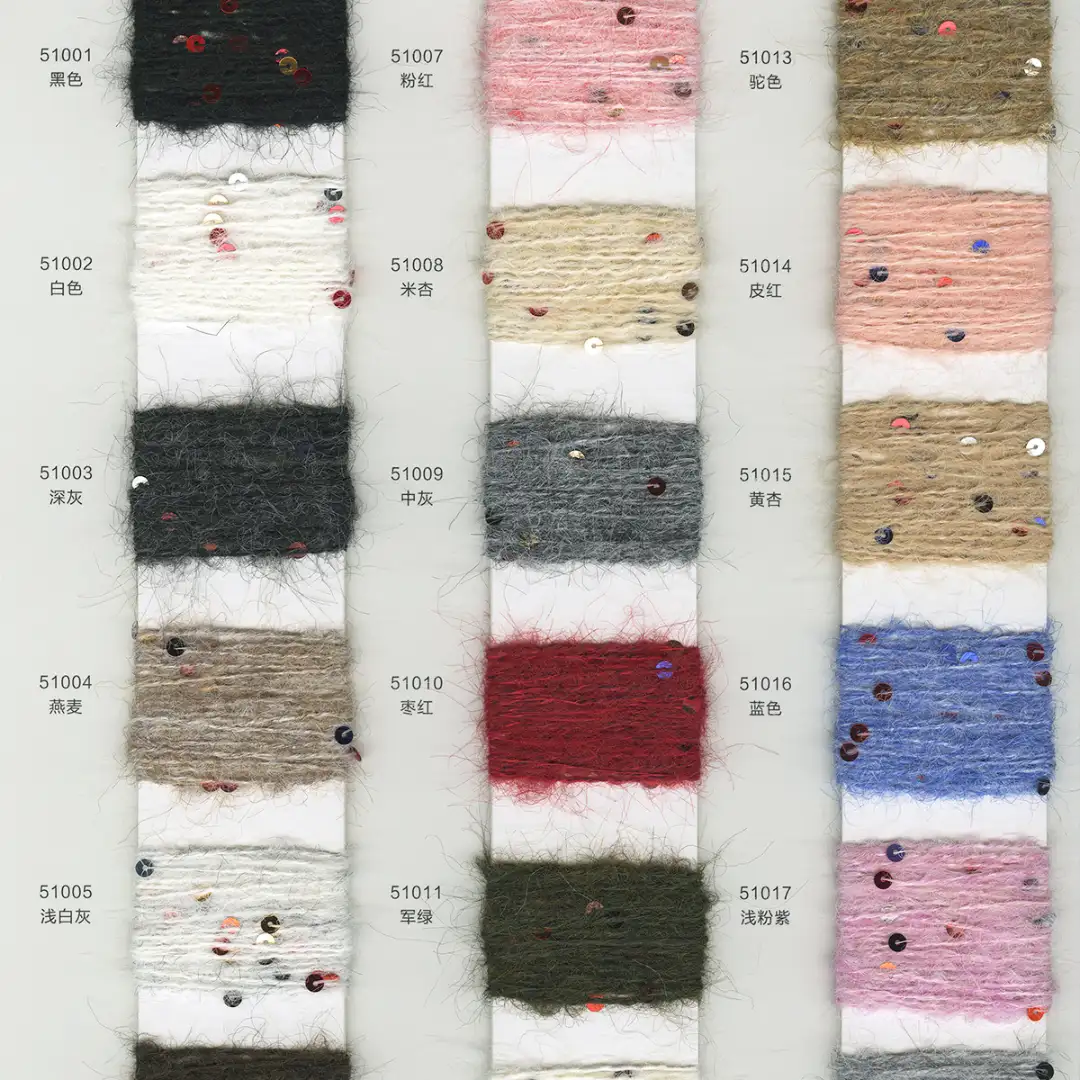 China Yarn for Open Cardigan (Sweater),Round Neck Pullover (Sweater),Crew Neck Pullover (Sweater),Crop Top Pullover (Sweater) Twisted Yarn Twisted Yarn Elastane Nylon Polyester Sequin Wool coffee color buy from China wholesaler bulk order at wholesale price free worldwide shipping Alibaba