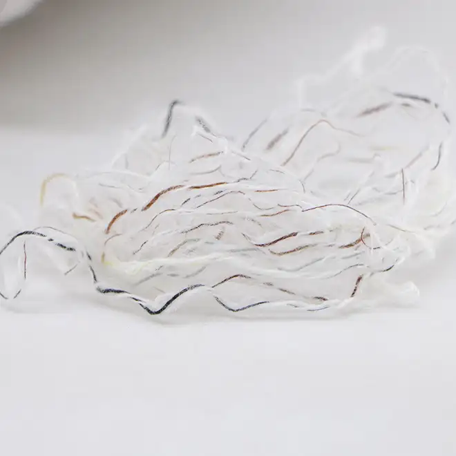 China Yarn for Open Cardigan (Sweater),Round Neck Pullover (Sweater),Crew Neck Pullover (Sweater),Crop Top Pullover (Sweater) Twisted Yarn Twisted Yarn Polyester Spandex Acrylic white color buy from China wholesaler bulk order at wholesale price free worldwide shipping Alibaba