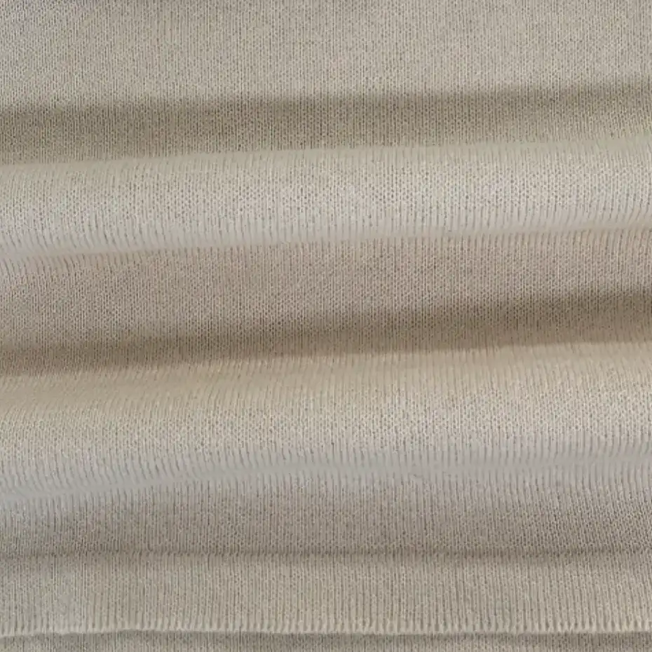 China Yarn for Ladies Vest (Sweater),Open Cardigan (Sweater),Crop Top Pullover (Sweater),T-shirt (Sweater),Polo T-shirt (Sweater),Dresses (Pullover) (Sweater) Semi-Worsted Spun Regular Yarn Recycled Polyester Cotton Beige color buy from China wholesaler bulk order at wholesale price free worldwide shipping Alibaba