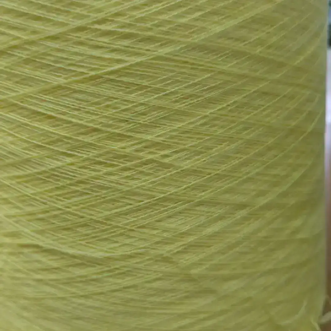 China Yarn for Crop Top Pullover (Sweater),T-shirt (Sweater),Dresses (Cardigan Open) (Sweater) Ring Spun Regular Yarn Acrylic Linen Wool Green color buy from China wholesaler bulk order at wholesale price free worldwide shipping Alibaba