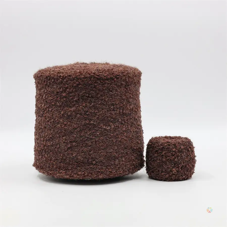 China Yarn for Ladies Vest (Sweater),Men’s Vest (Sweater),Open Cardigan (Sweater),Full-Zipper Cardigan (Sweater),Half-Zipper Cardigan (Sweater) Boucle Yarn Fancy Yarn Wool Acrylic Nylon Polyester Spandex 75 color buy from China wholesaler bulk order at wholesale price free worldwide shipping Alibaba