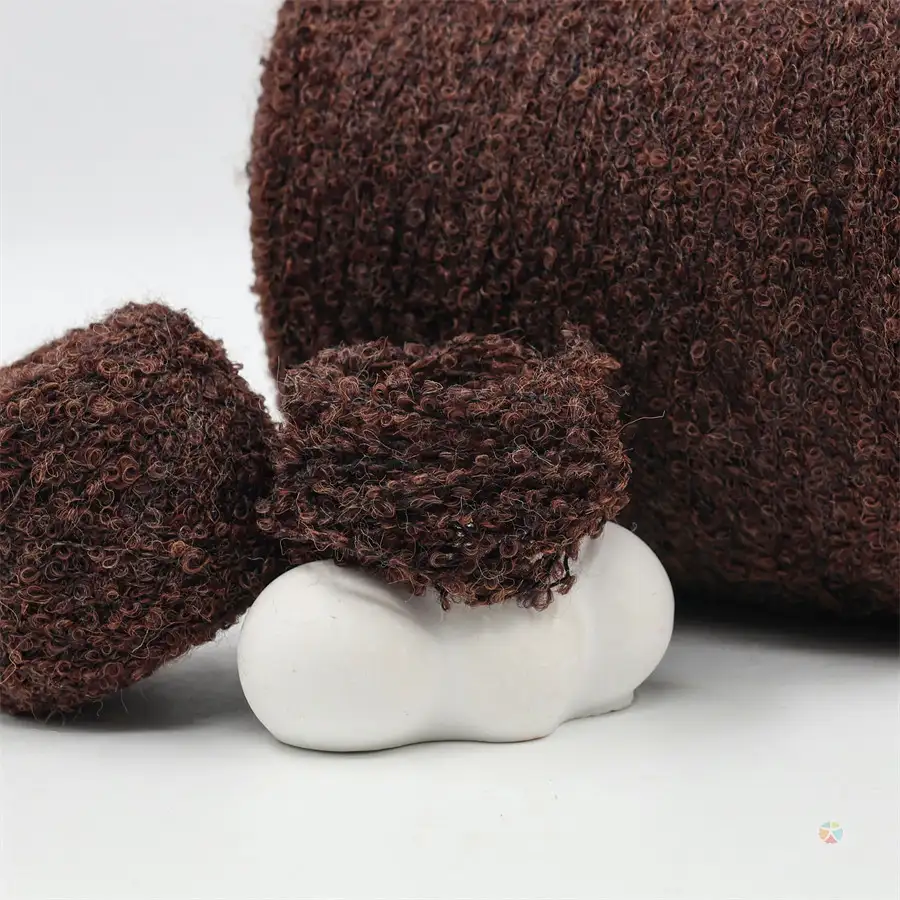 China Yarn for Ladies Vest (Sweater),Men’s Vest (Sweater),Open Cardigan (Sweater),Full-Zipper Cardigan (Sweater),Half-Zipper Cardigan (Sweater) Boucle Yarn Fancy Yarn Wool Acrylic Nylon Polyester Spandex 75 color buy from China wholesaler bulk order at wholesale price free worldwide shipping Alibaba