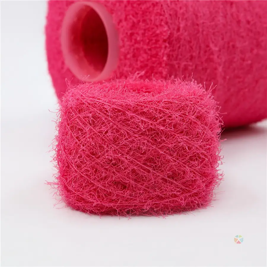 China Yarn for T-shirt (Sweater),Polo T-shirt (Sweater),Knitted Leggings (Sweater),Knitted Trousers (Sweater),Tie-Front Top (Sweater),Scallop Trims Cardigan (Sweater),Tube Top and Mini Skirt Set (Sweater) Chenille Yarn Fancy Yarn Recycled Polyester Polyester 18 color buy from China wholesaler bulk order at wholesale price free worldwide shipping Alibaba