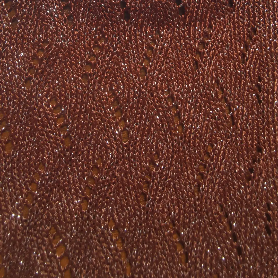 China Yarn for Open Cardigan (Sweater) Lurex Lurex Viscose Lurex 深棕色 color buy from China wholesaler bulk order at wholesale price free worldwide shipping Alibaba