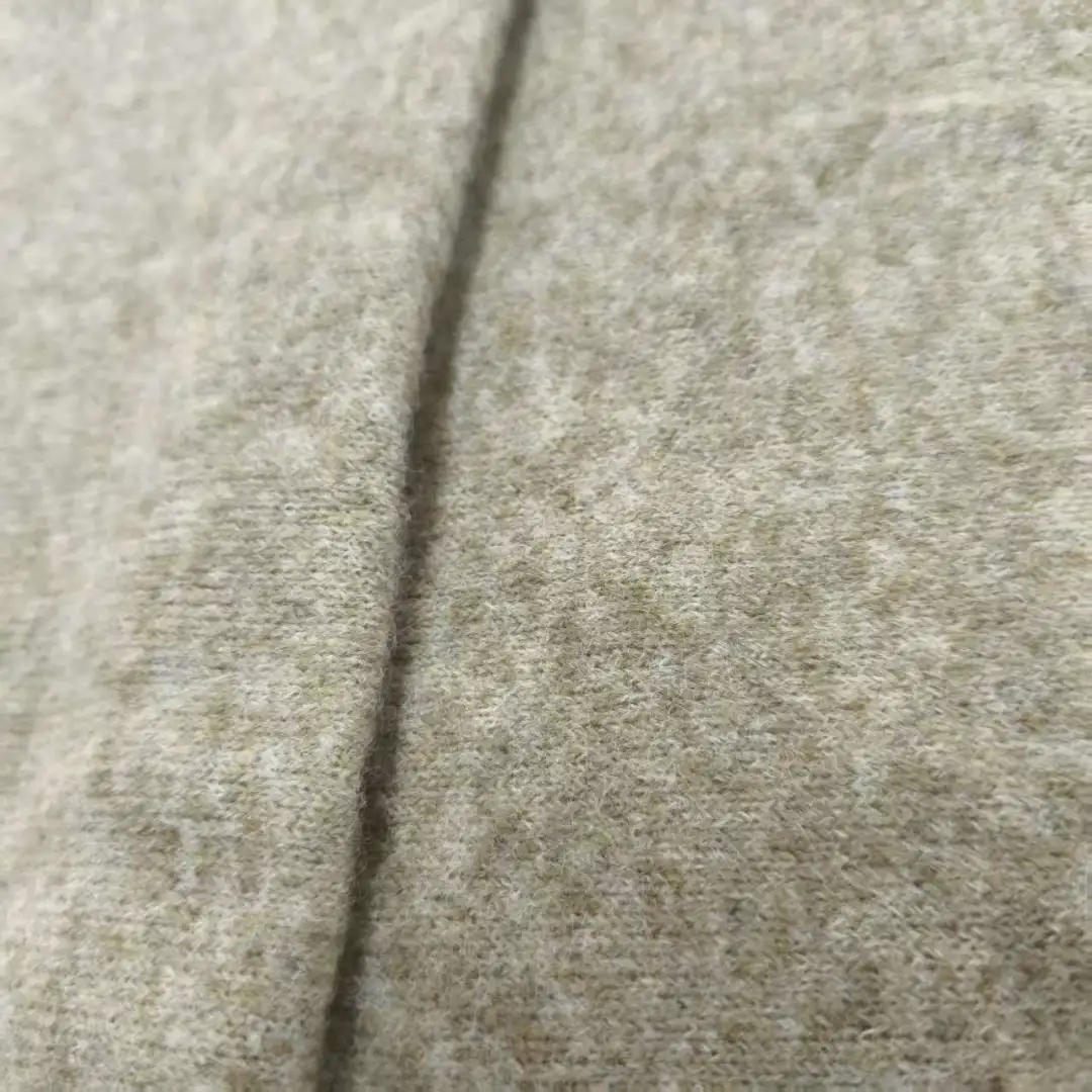 China Yarn for Open Cardigan (Sweater),Full-Zipper Cardigan (Sweater),Half-Zipper Cardigan (Sweater),Round Neck Pullover (Sweater) Mossy Yarn Fancy Yarn Polyester Acrylic Wool Spandex 浅驼 color buy from China wholesaler bulk order at wholesale price free worldwide shipping Alibaba