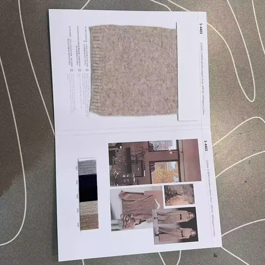 China Yarn for Round Neck Pullover (Sweater) Woollen Spun Regular Yarn RWS Wool YAK Organic Cotton 五色 color buy from China wholesaler bulk order at wholesale price free worldwide shipping Alibaba