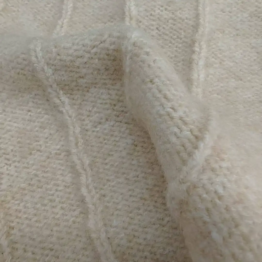 China Yarn for Hoodie,Open Cardigan (Sweater),Half-Zipper Cardigan (Sweater),Crew Neck Pullover (Sweater) Mossy Yarn Fancy Yarn Polyester Acrylic Wool Alpaca Spandex offwhite color buy from China wholesaler bulk order at wholesale price free worldwide shipping Alibaba