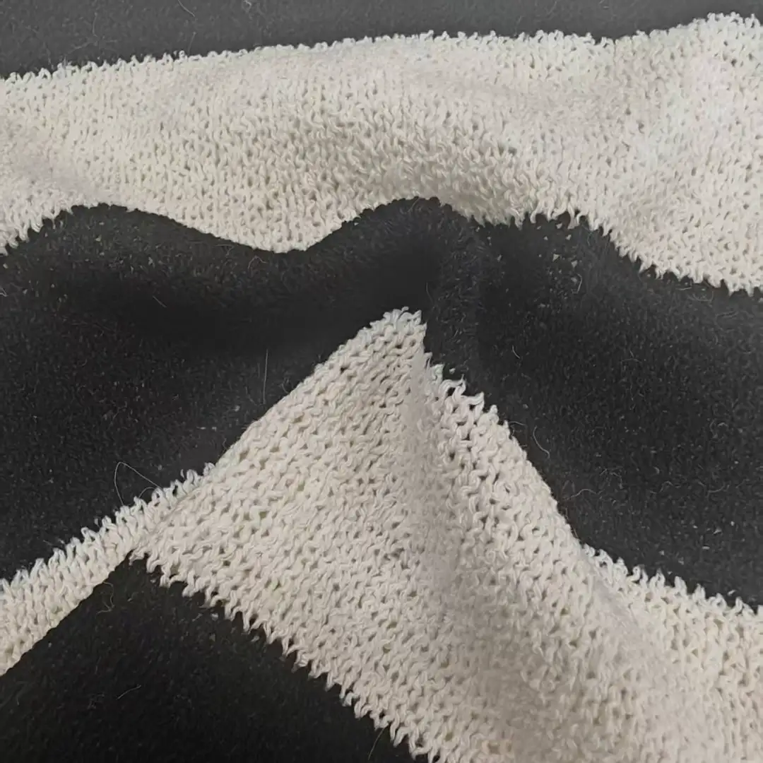 China Yarn for Polo Shirt,Crop Top,Open Cardigan (Sweater),Crop Top Pullover (Sweater) Boucle Yarn Fancy Yarn Cotton Polyester Black and white color buy from China wholesaler bulk order at wholesale price free worldwide shipping Alibaba