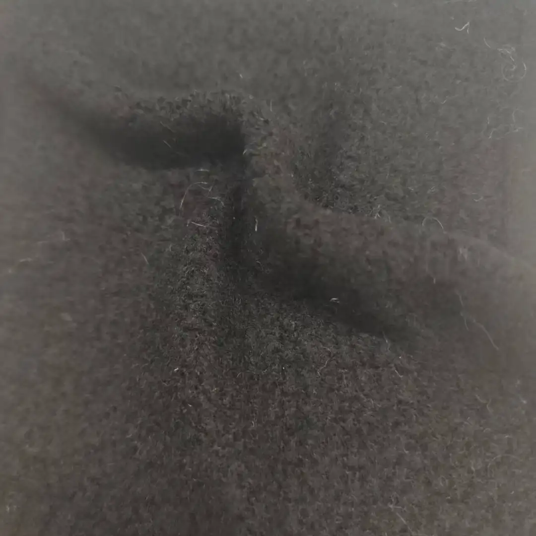 China Yarn for Crop Top,Hoodie,Open Cardigan (Sweater),Half-Zipper Cardigan (Sweater),Crew Neck Pullover (Sweater) Mossy Yarn Fancy Yarn Polyester Rayon Acrylic Nylon Wool Spandex BLACK color buy from China wholesaler bulk order at wholesale price free worldwide shipping Alibaba