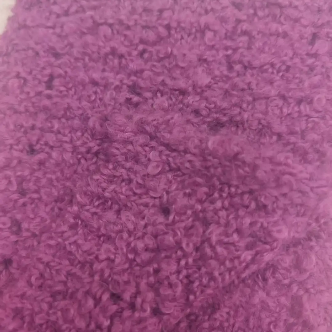 China Yarn for Open Cardigan (Sweater),Knitted Jacket (Sweater),Round Neck Pullover (Sweater),Dresses (Cardigan Open) (Sweater) Boucle Yarn Fancy Yarn Acrylic Wool Mohair violet color buy from China wholesaler bulk order at wholesale price free worldwide shipping Alibaba