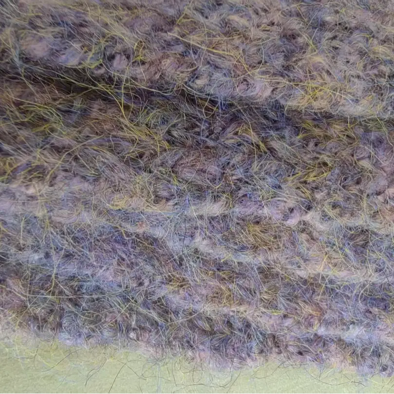 China Yarn for Open Cardigan (Sweater),Crop Top Pullover (Sweater),Skirt (Sweater) Mossy Yarn Fancy Yarn Polyester Acrylic Elastane 花紫 color buy from China wholesaler bulk order at wholesale price free worldwide shipping Alibaba