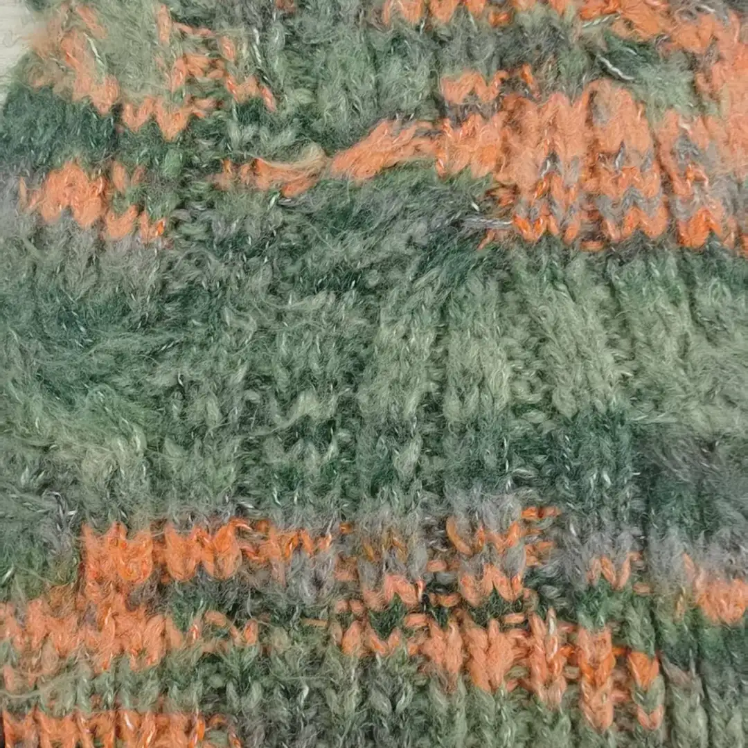 China Yarn for Crop Top,Hoodie,Open Cardigan (Sweater) Mossy Yarn Fancy Yarn Acrylic Polyester Green, gray and orange color buy from China wholesaler bulk order at wholesale price free worldwide shipping Alibaba