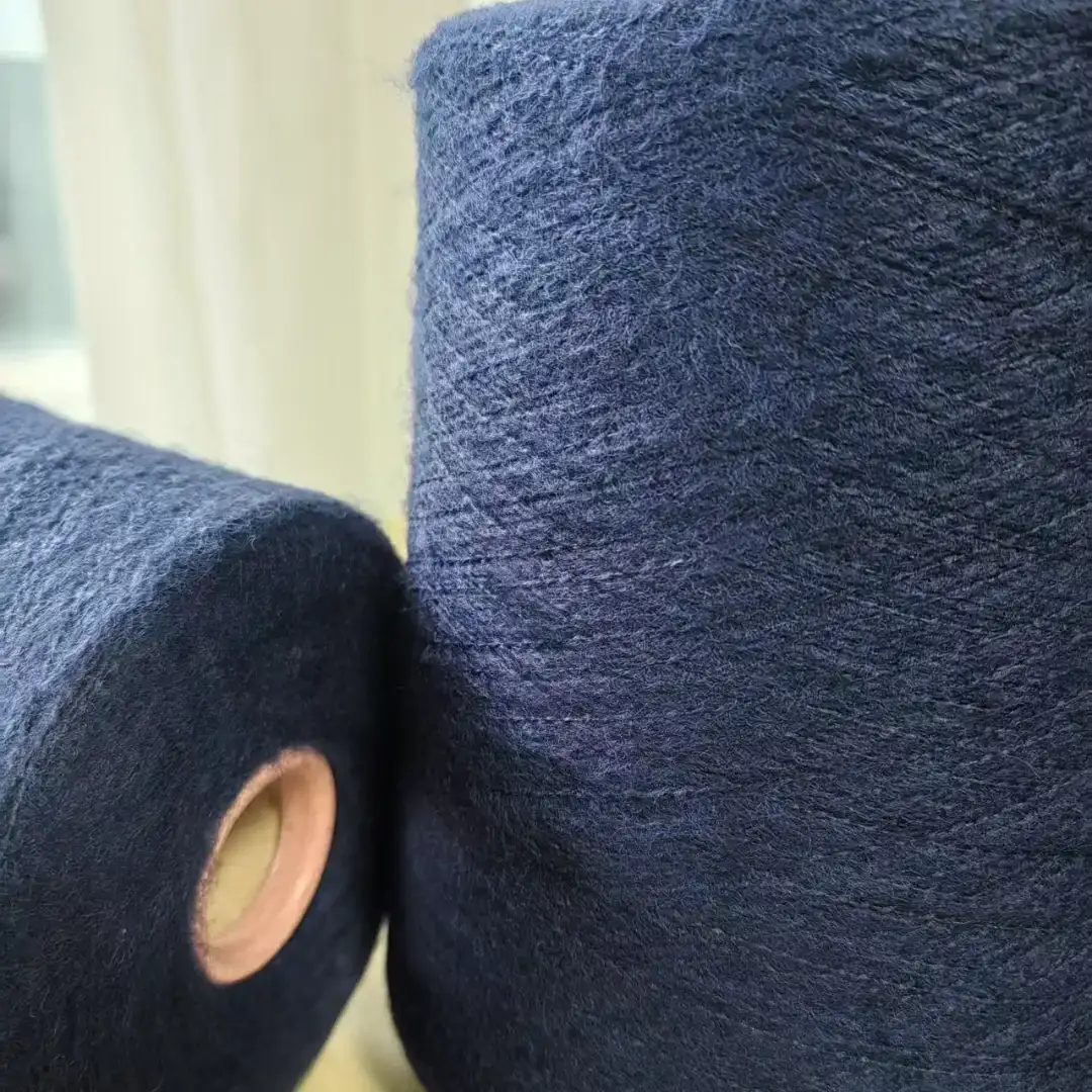 China Yarn for Ladies Vest (Sweater),Men’s Vest (Sweater),Open Cardigan (Sweater),Full-Zipper Cardigan (Sweater),Half-Zipper Cardigan (Sweater),Shirt Half Sleeve Button (Sweater),Shirt Half Sleeve Zipper (Sweater),Hoodie  (Sweater),Dresses (Cardigan Open) (Sweater) Mossy Yarn Fancy Yarn Acrylic Polyester Wool Elastane 藏青 color buy from China wholesaler bulk order at wholesale price free worldwide shipping Alibaba