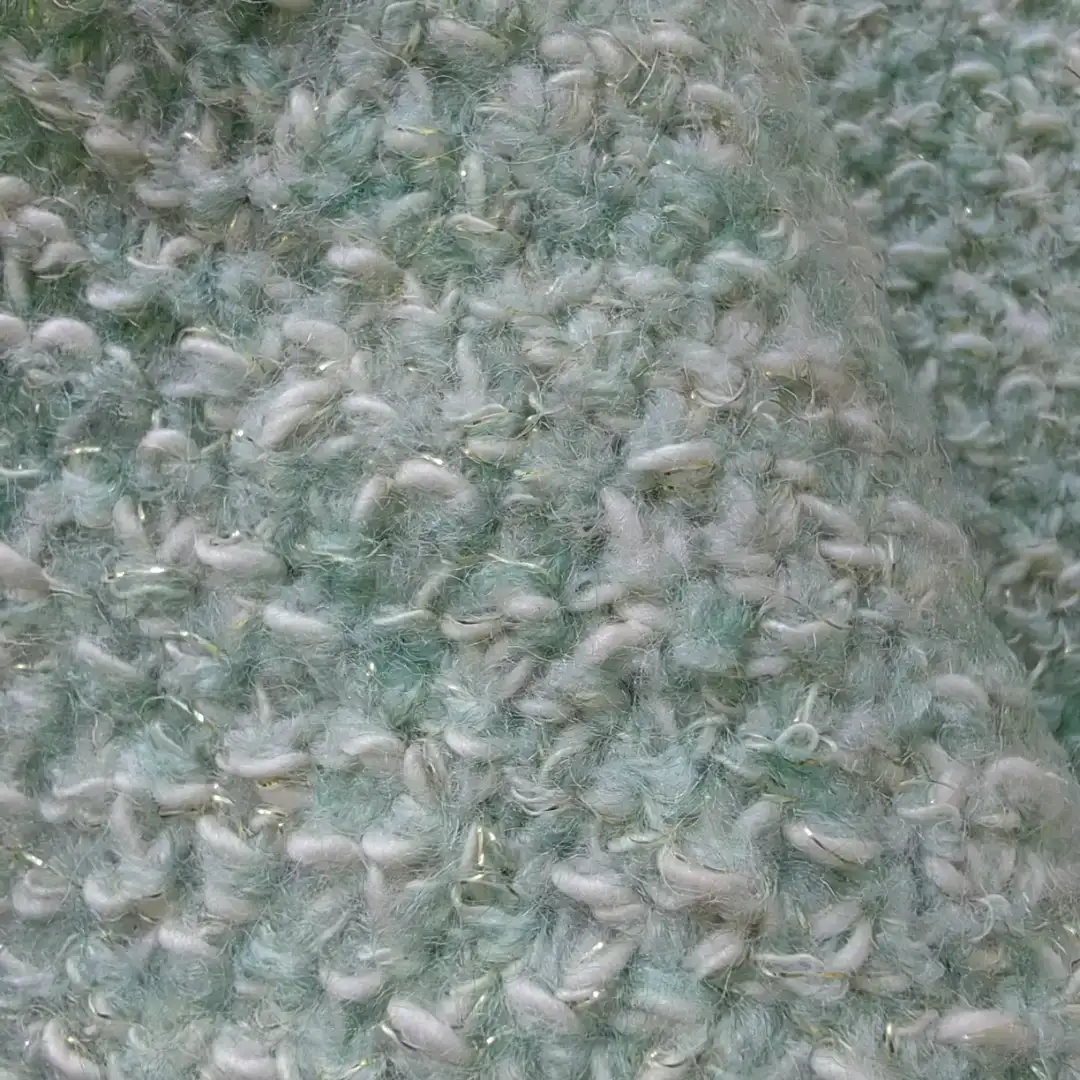 China Yarn for Round Neck Pullover (Sweater),Crew Neck Pullover (Sweater),Dresses (Pullover) (Sweater) Mossy Yarn Fancy Yarn Acrylic Wool Polyester Cotton Lurex Elastane Green color buy from China wholesaler bulk order at wholesale price free worldwide shipping Alibaba