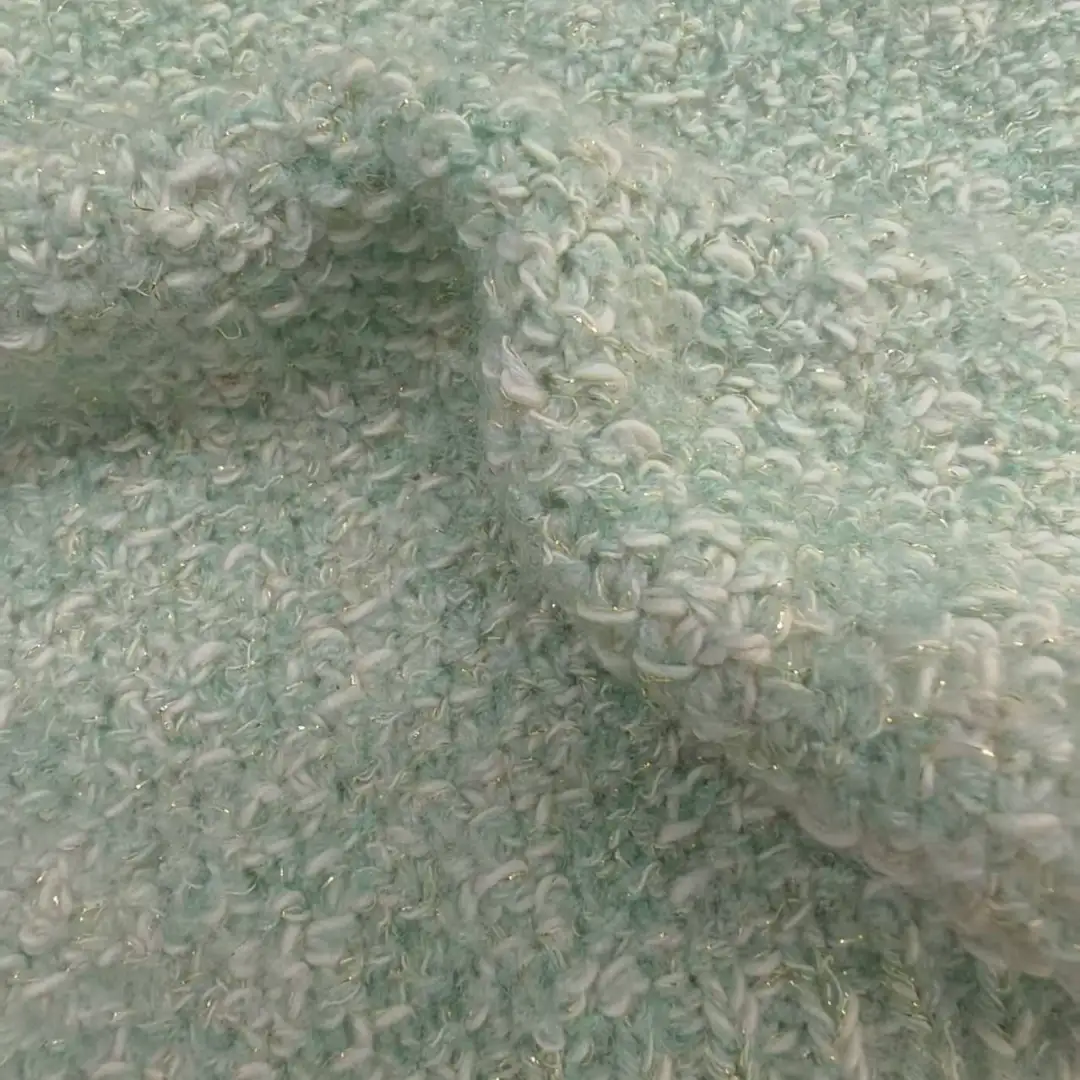 China Yarn for Round Neck Pullover (Sweater),Crew Neck Pullover (Sweater),Dresses (Pullover) (Sweater) Mossy Yarn Fancy Yarn Acrylic Wool Polyester Cotton Lurex Elastane Green color buy from China wholesaler bulk order at wholesale price free worldwide shipping Alibaba