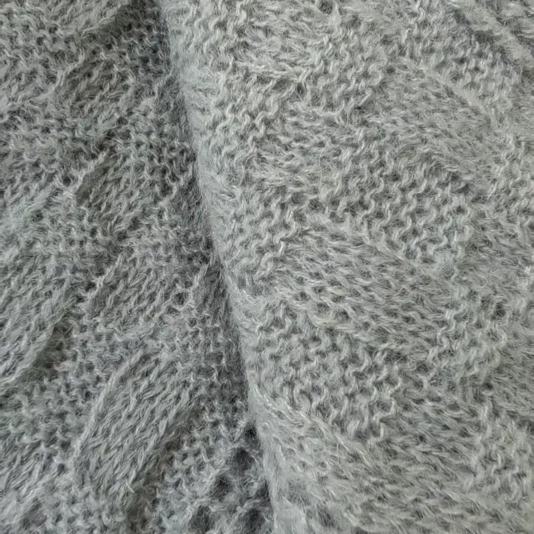 China Yarn for Ladies Vest (Sweater),Asymmetric Cardigan (Sweater),Tie-Front Cardigan (Sweater) Mossy Yarn Fancy Yarn Acrylic Nylon Wool grayish blue color buy from China wholesaler bulk order at wholesale price free worldwide shipping Alibaba