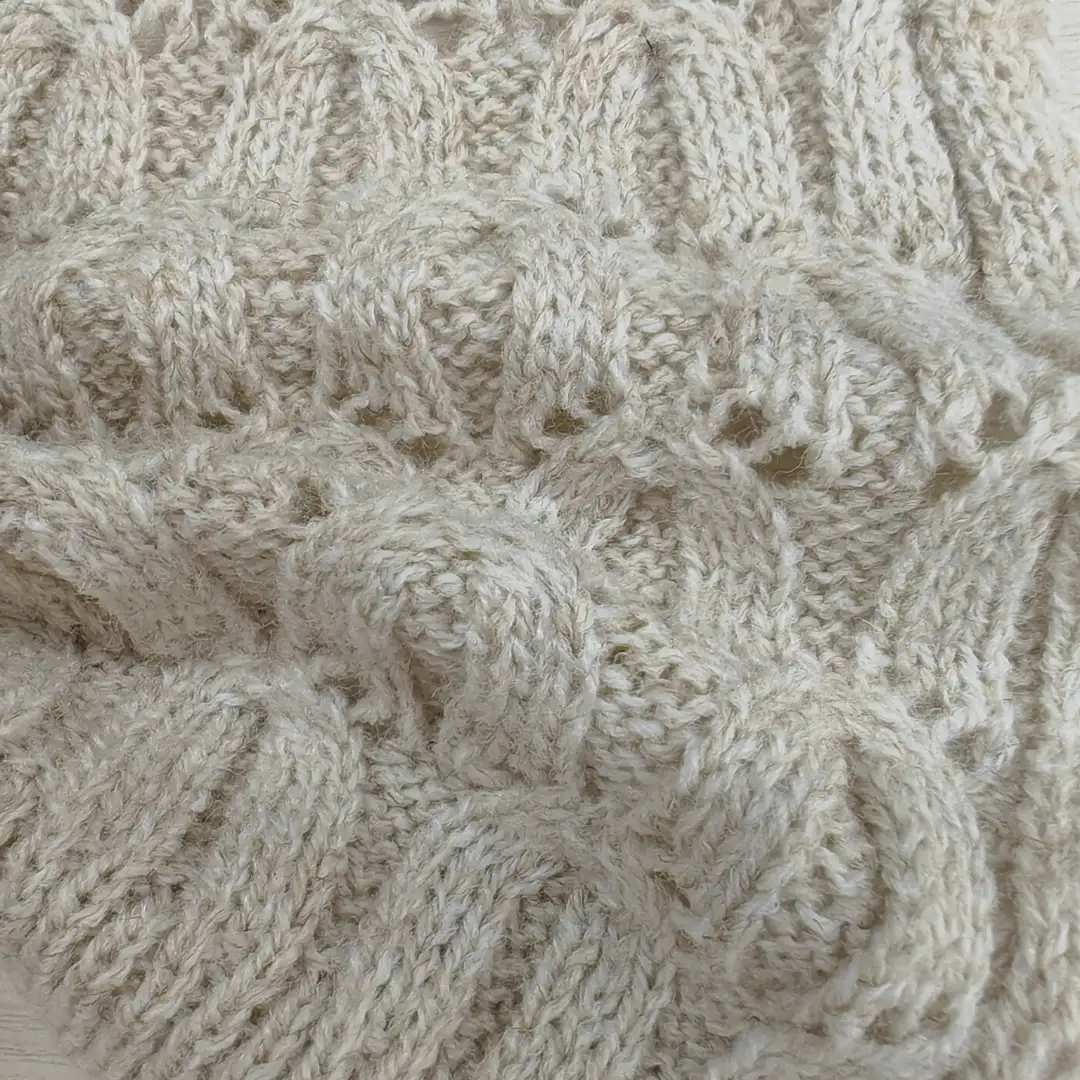 China Yarn for Hoodie,Open Cardigan (Sweater),Round Neck Pullover (Sweater),Crop Top Pullover (Sweater) Core Spun Yarn Regular Yarn Polyester Acrylic Linen off-white color buy from China wholesaler bulk order at wholesale price free worldwide shipping Alibaba