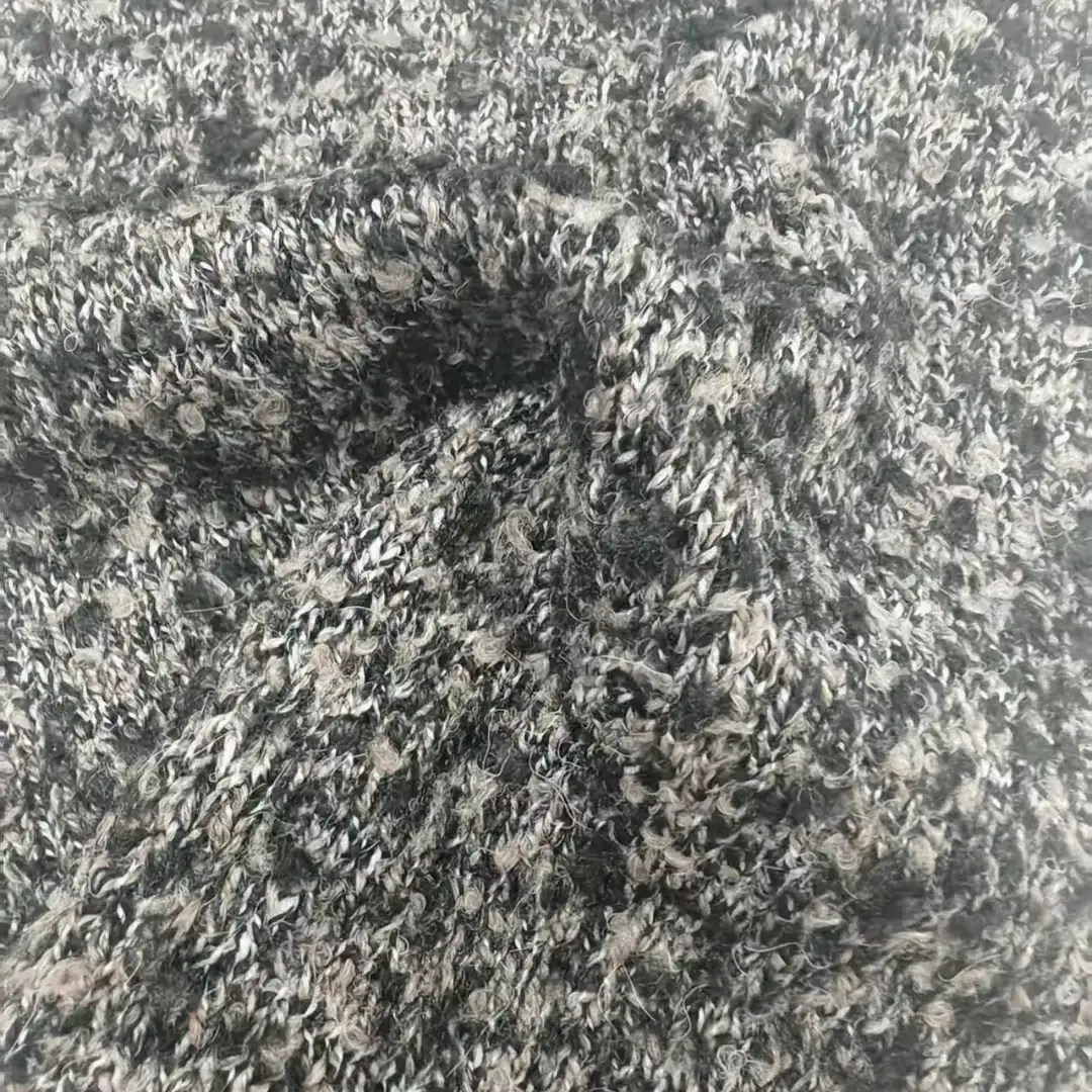 China Yarn for Crop Top,Hoodie,Open Cardigan (Sweater),Round Neck Pullover (Sweater) Boucle Yarn Fancy Yarn Polyester Acrylic Wool dark brown color buy from China wholesaler bulk order at wholesale price free worldwide shipping Alibaba