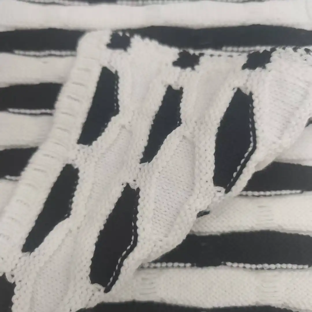 China Yarn for Hoodie,Open Cardigan (Sweater),Full-Zipper Cardigan (Sweater) Tubular Tape Yarn Fancy Yarn Cotton Polyester Black and white color buy from China wholesaler bulk order at wholesale price free worldwide shipping Alibaba