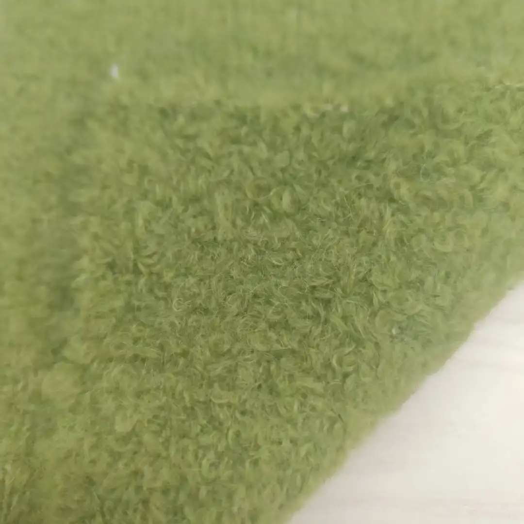 China Yarn for Hoodie,Open Cardigan (Sweater),Half-Zipper Cardigan (Sweater),Round Neck Pullover (Sweater) Boucle Yarn Fancy Yarn Recycled Polyester Nylon Polyester Wool Spandex green，violet color buy from China wholesaler bulk order at wholesale price free worldwide shipping Alibaba