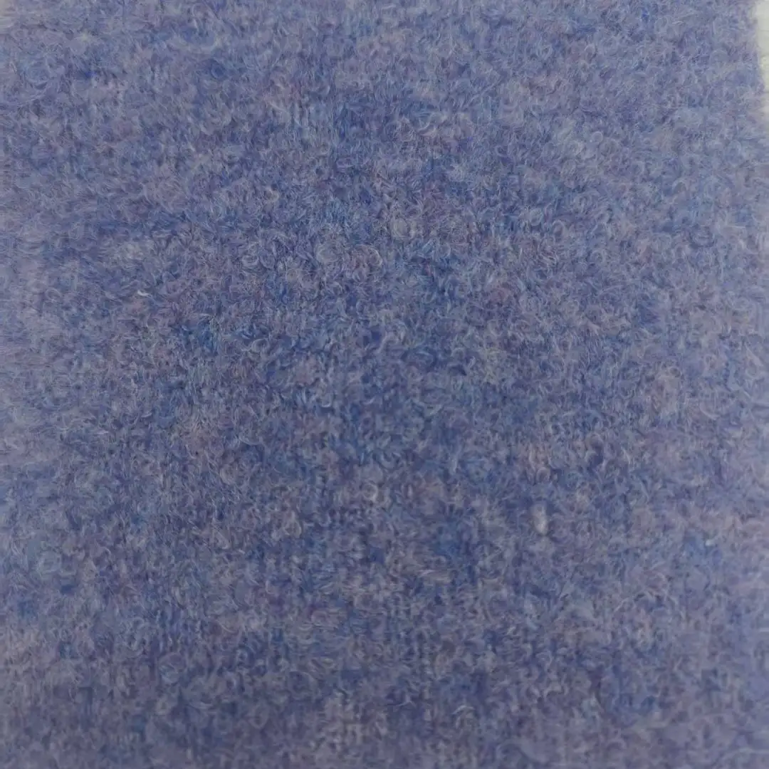 China Yarn for Hoodie,Open Cardigan (Sweater),Half-Zipper Cardigan (Sweater),Round Neck Pullover (Sweater) Boucle Yarn Fancy Yarn Recycled Polyester Nylon Polyester Wool Spandex green，violet color buy from China wholesaler bulk order at wholesale price free worldwide shipping Alibaba