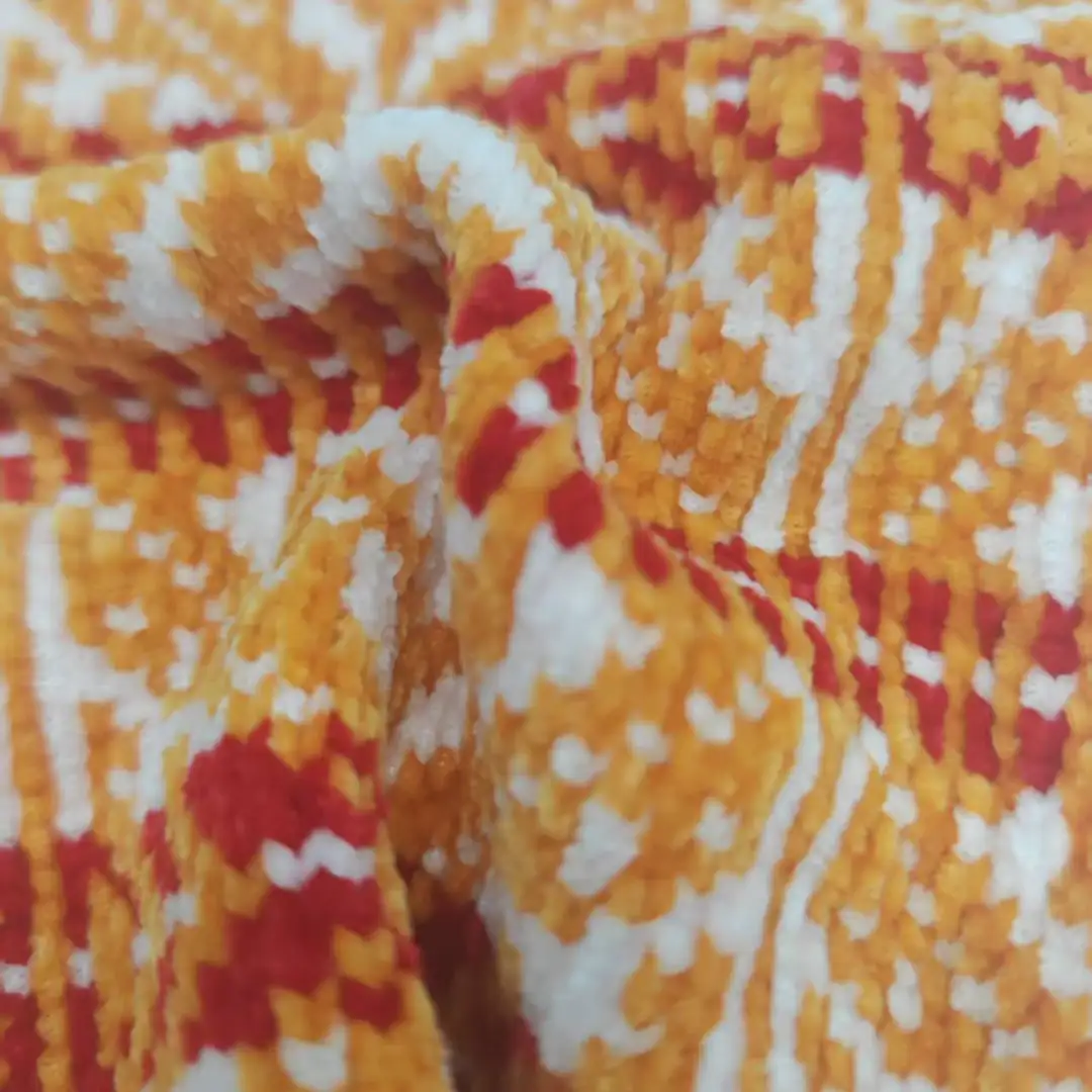 China Yarn for Crop Top,Open Cardigan (Sweater),Round Neck Pullover (Sweater),Crop Top Pullover (Sweater),Loungewear Matt Chenille Fancy Yarn Polyester orange red color buy from China wholesaler bulk order at wholesale price free worldwide shipping Alibaba