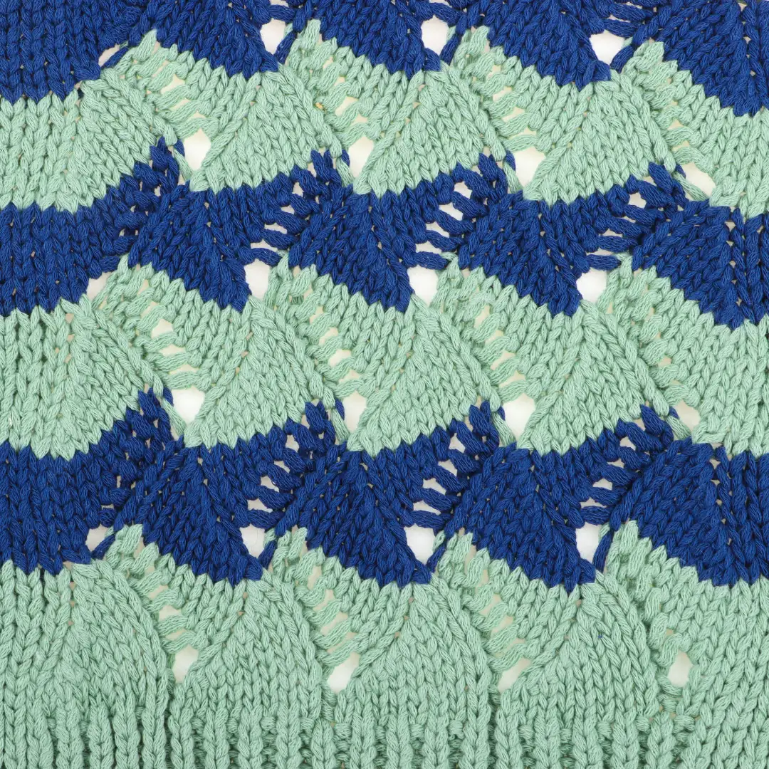 China Yarn for Open Cardigan (Sweater),Crew Neck Pullover (Sweater),Crop Top Pullover (Sweater),Hoodie  (Sweater) Tubular Tape Yarn Fancy Yarn BCI Cotton Blue- green color buy from China wholesaler bulk order at wholesale price free worldwide shipping Alibaba