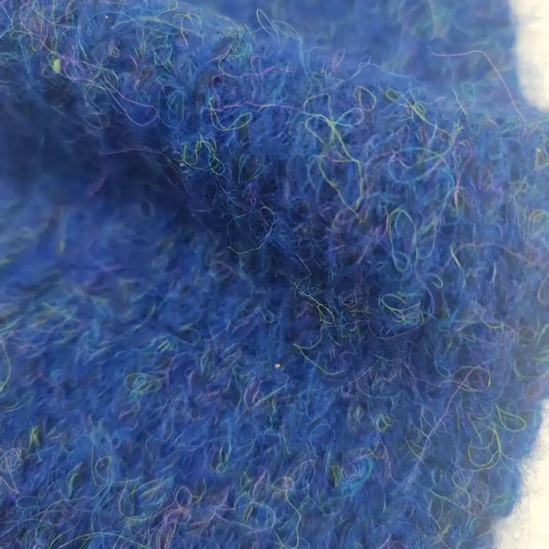 China Yarn for Hoodie,Open Cardigan (Sweater),Full-Zipper Cardigan (Sweater),Round Neck Pullover (Sweater) Air Spun Yarn Fancy Yarn Recycled Polyester Polyester Nylon Acrylic Wool Blue color buy from China wholesaler bulk order at wholesale price free worldwide shipping Alibaba